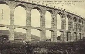 Le viaduc au début du XXe&nbsp;siècle.