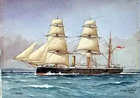 illustration de HMS Comus (1878)