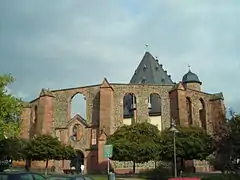 Ruines de l'ancienne église wallonne.