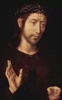 Cristo benedicente  de Hans Memling.