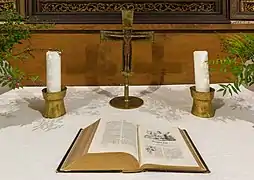 La Bible exposée dans la collégiale