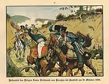 La mort du prince Louis Ferdinand à Saalfeld.