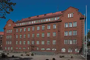 Le bâtiment Chydenia sur l'ancien campus de l'école de commerce à Töölö.