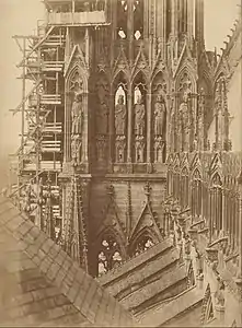 Tour des rois, cathédrale de Reims (1851), Los Angeles, Getty Center.