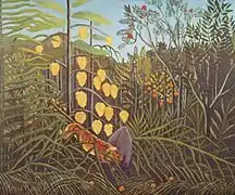 Le douanier Rousseau, Combat de tigre et de buffle, 1908.