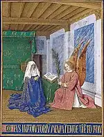 L'Annonce à la Vierge de sa mort prochaine