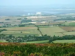 Vue aérienne de la centrale