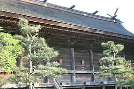 Back of Main Hall with Nine Star Hole