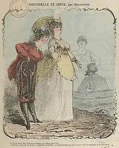 « Hirondelle et grive » (Le Monde comique no&nbsp;64, juin 1870).