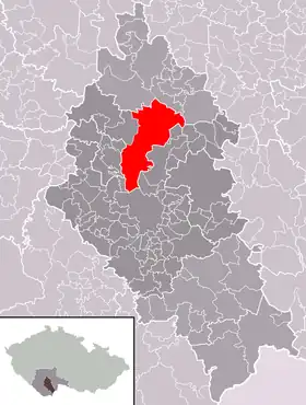 Localisation de Hluboká nad Vltavou
