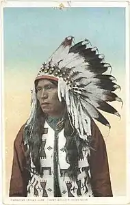 Photo colorisée d'Hollow Horn Bear