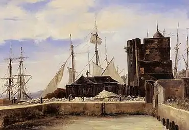Honfleur, 1830Musée d'art, Rhode Island School of Design, Providence.
