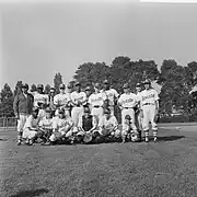 Équipe en 1966 en marge d'un match face à l'Ajax.