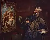 Le Peintre, Honoré Daumier, 3e tiers du XIXe siècle.