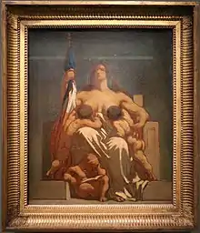 La République nourrissant ses enfants. Honoré Daumier, 1848.