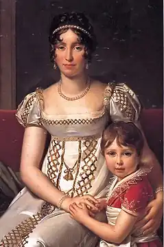 Napoléon Louis Charles Bonaparte (1802-1807), avec sa mère Hortense de Beauharnais