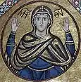 Vierge orante byzantine du monastère d'Osios Loukas.