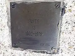 Puits no&nbsp;13, 1902-1978.