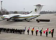 Photographie d'un réacteur détruit