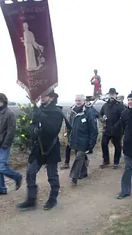 Les viticulteurs de Mercurey et Saint-Martin-sous-Montaigu lors de la Saint-vincent tournante de Corgoloin en 2011