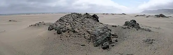 Nuages sur le désert d'Ica au Pérou