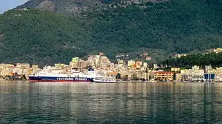 Igoumenitsa vue du large (Thesprotie, Épire grecque)