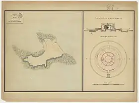 Carte de l'île au XVIIe&nbsp;siècle.