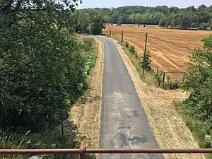 La route départementale 50 en 2019.