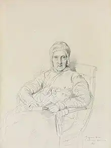 Portrait de Mme Philippe Marcotte, née Louise-Antoinette Duclos du Fresnoy, par Ingres.