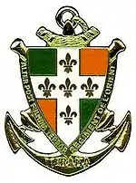 Insigne du 11e&nbsp;régiment d'artillerie de marine.