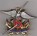 Insigne de le 6e&nbsp;batterie du 5e R.I.A.O.M.