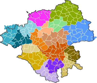 Carte des intercommunalités de la Loire-Atlantique au 1er janvier 2020.