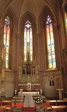Photo représentant l'intérieur de l'église