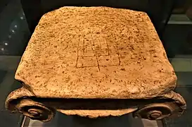 Chapiteau ionique avec inscription, IVe&nbsp;siècle&nbsp;av. J.-C.