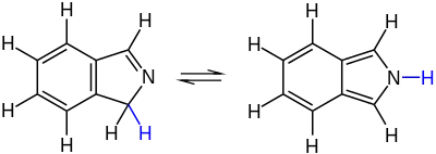 Isoindole tautomerism