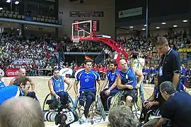 Lors de l'Euro de basket-ball en fauteuil roulant 2007 (de)