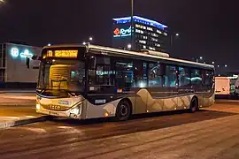 Un autocar Iveco Crossway LE 254 de la compagnie Keolis de la ligne Express 191.100 à Chevilly-Larue.