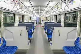 Intérieur d'une voiture.