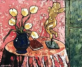 Le vase bleu (1993). (60&nbsp;×&nbsp;73&nbsp;cm)