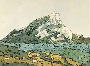 La Ste-Victoire (1992). (54&nbsp;×&nbsp;73&nbsp;cm)