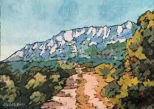 Tout Droit vers Elle  (1993). (33&nbsp;×&nbsp;46&nbsp;cm)