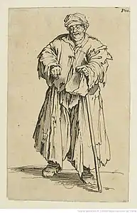 no&nbsp;21 : Le mendiant obèse aux yeux baissés