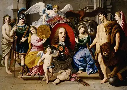 Allégorie pour Leopold Wilhelm, vers 1650, Vienne, musée d'Histoire de l'art.