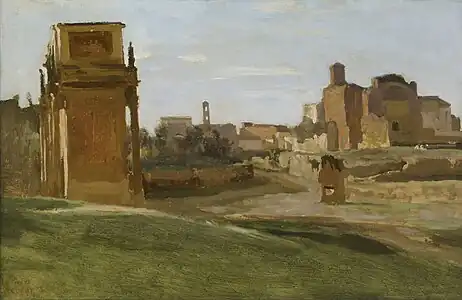L'Arc de Constantin et le Forum, 1843,The Frick Collection, New York.