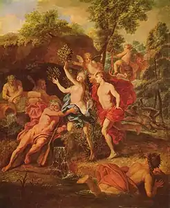 Apollon et Daphnée (made by Guy Vernansal I (1648-1729), musée des beaux-arts de Budapest.