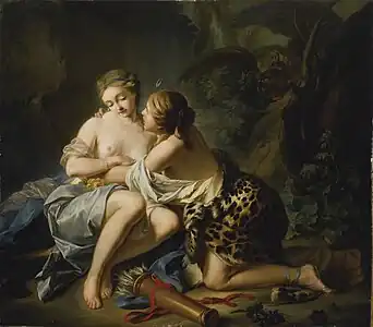 Diane et Callisto par Jean Simon Berthélemy, XVIIe