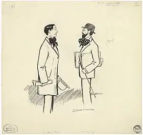 Dessin de Yves Marevéry, 1912.