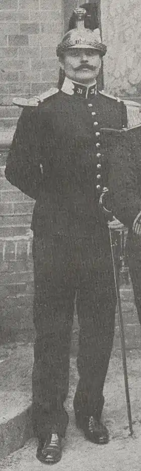 Jean Margraff au championnat international militaire d'escrime à La Haye.