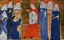 Le pape et ses cardinaux.