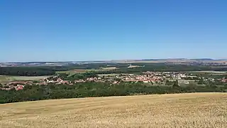 Autre vue de Jeandelaincourt depuis les hauteurs du mont Saint-Jean.